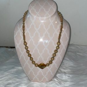 Wood and beaded necklace * new in package